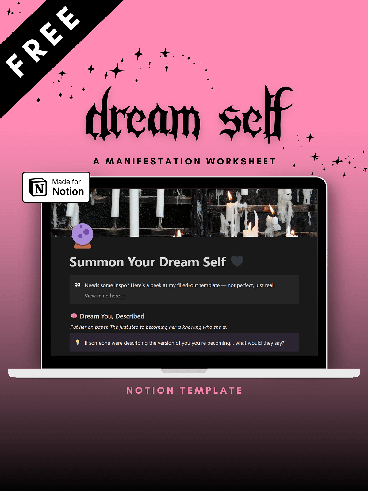 Dream Self Worksheet product image