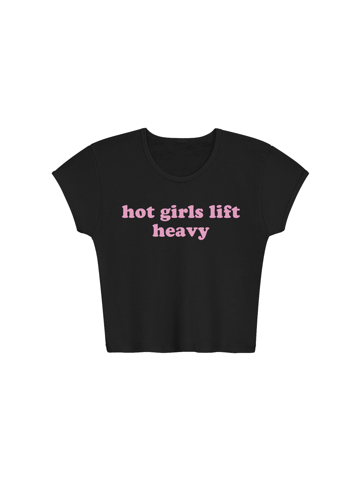 hot girls lift heavy baby tee product image